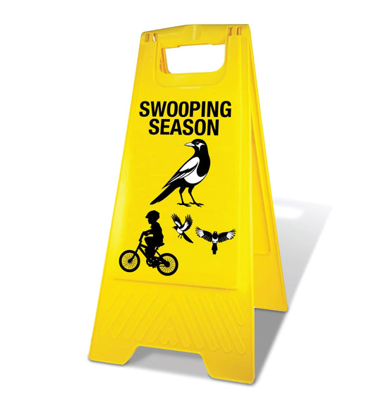 Yellow A - Frame - Swooping Season - New Signs