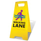 Yellow A - Frame - Walking Lane - New Signs