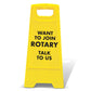Yellow A - Frame - Want To Join Rotary Talk To Us - New Signs
