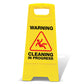 Yellow A - Frame - Warning Cleaning In Progress - New Signs