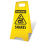 Yellow A - Frame - Warning Snakes - New Signs