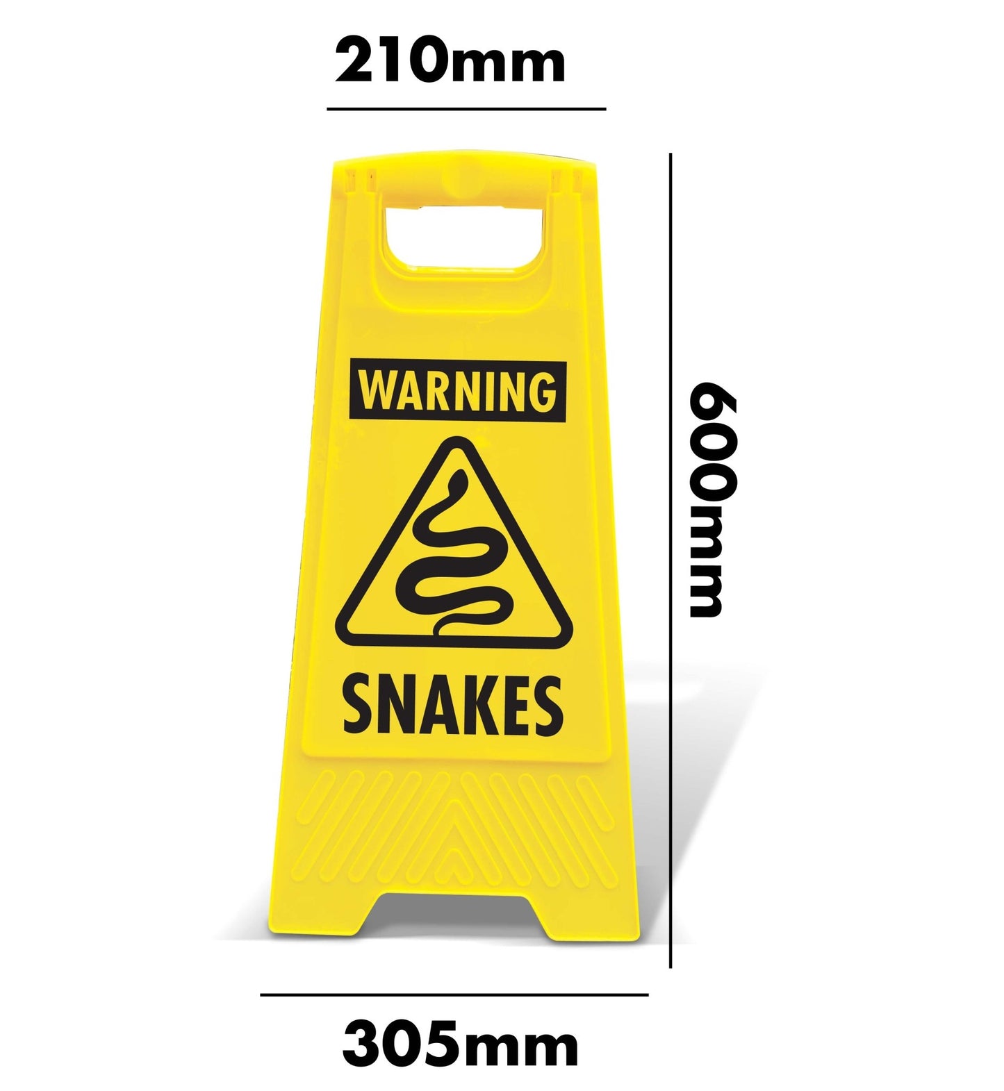 Yellow A - Frame - Warning Snakes - New Signs