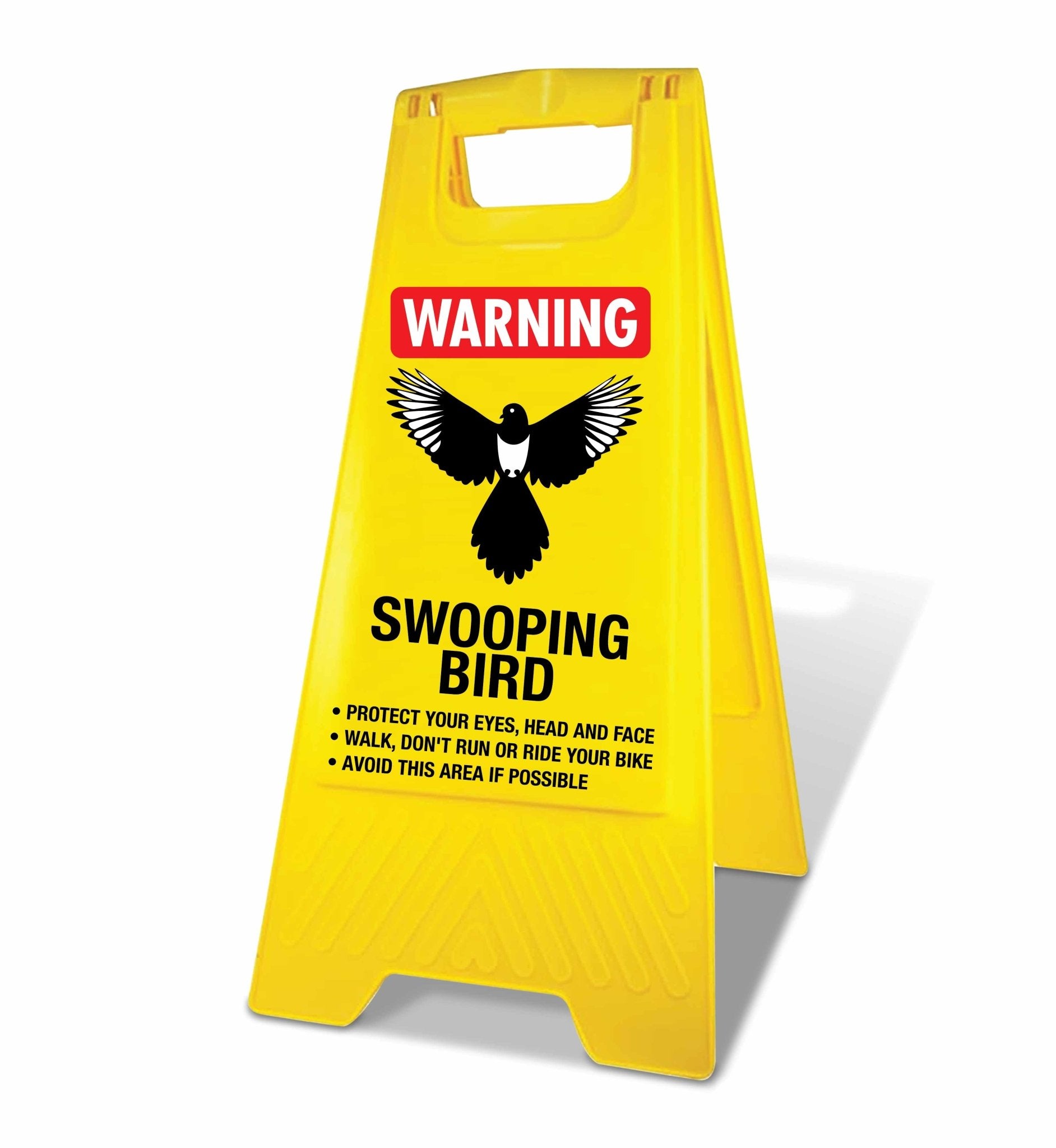 Yellow A-Frame - Warning Swooping Bird – New Signs