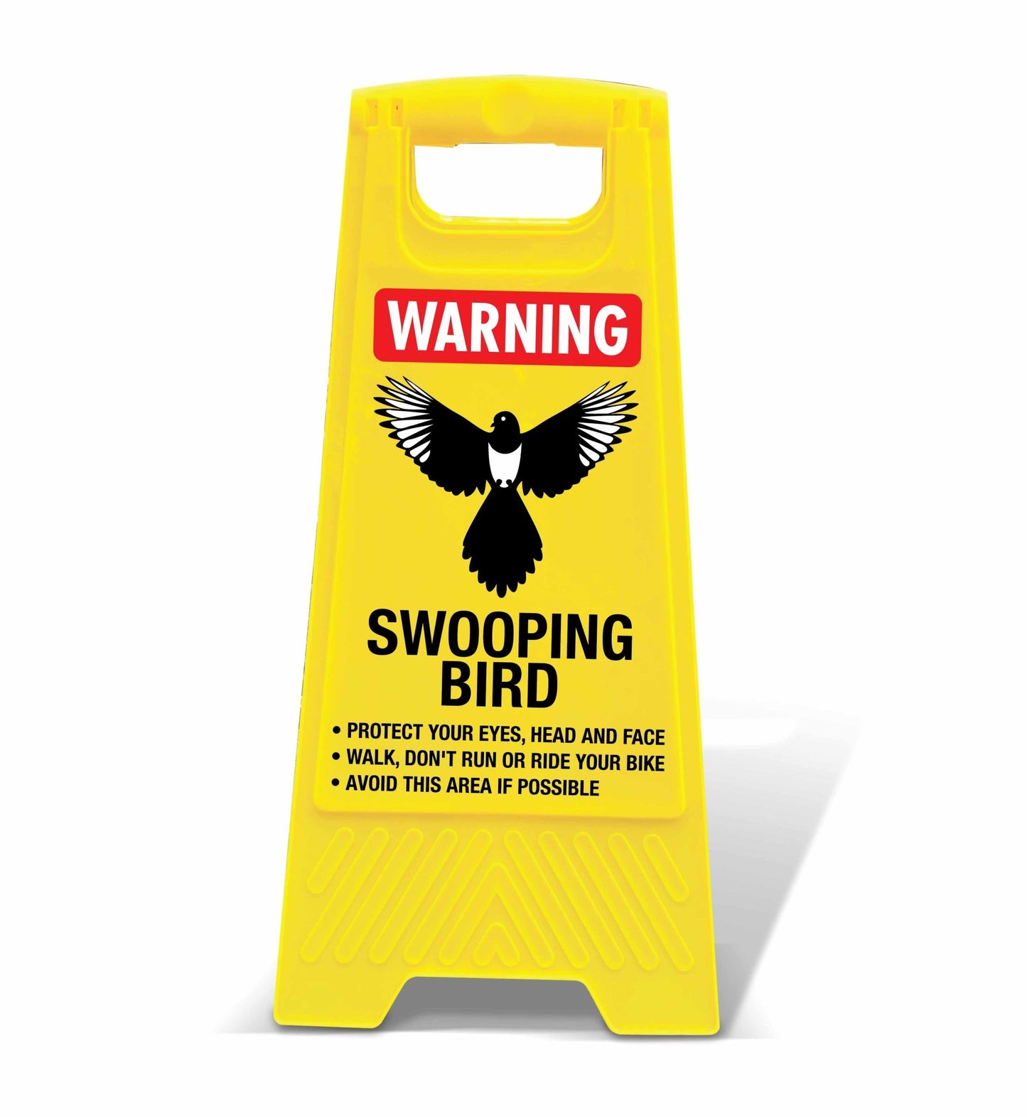 Yellow A - Frame - Warning Swooping Bird - New Signs