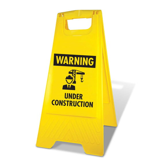 Yellow A - Frame - Warning Under Construction - New Signs