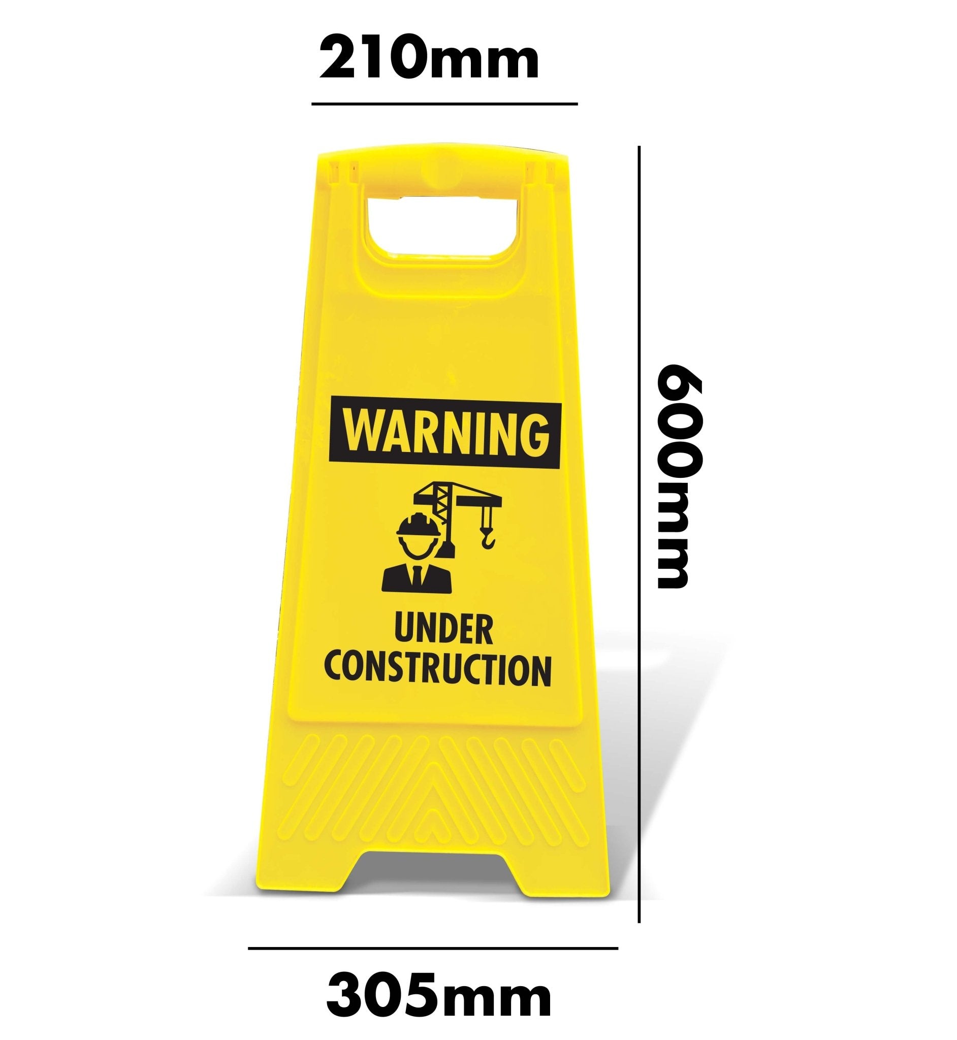 Yellow A - Frame - Warning Under Construction - New Signs