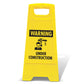 Yellow A - Frame - Warning Under Construction - New Signs