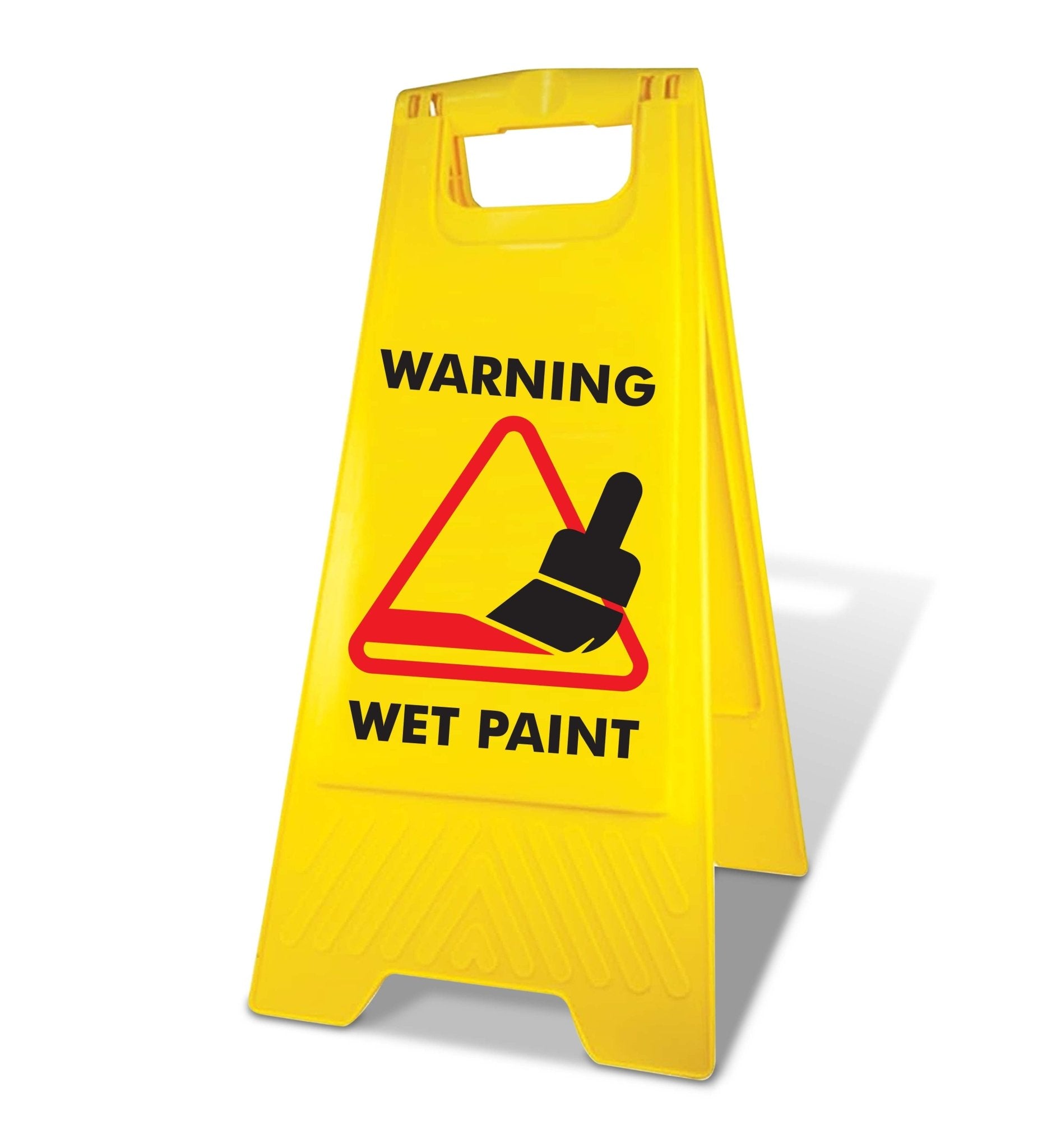 Yellow A - Frame - Warning Wet Paint - New Signs