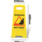 Yellow A - Frame - Warning Wet Paint - New Signs