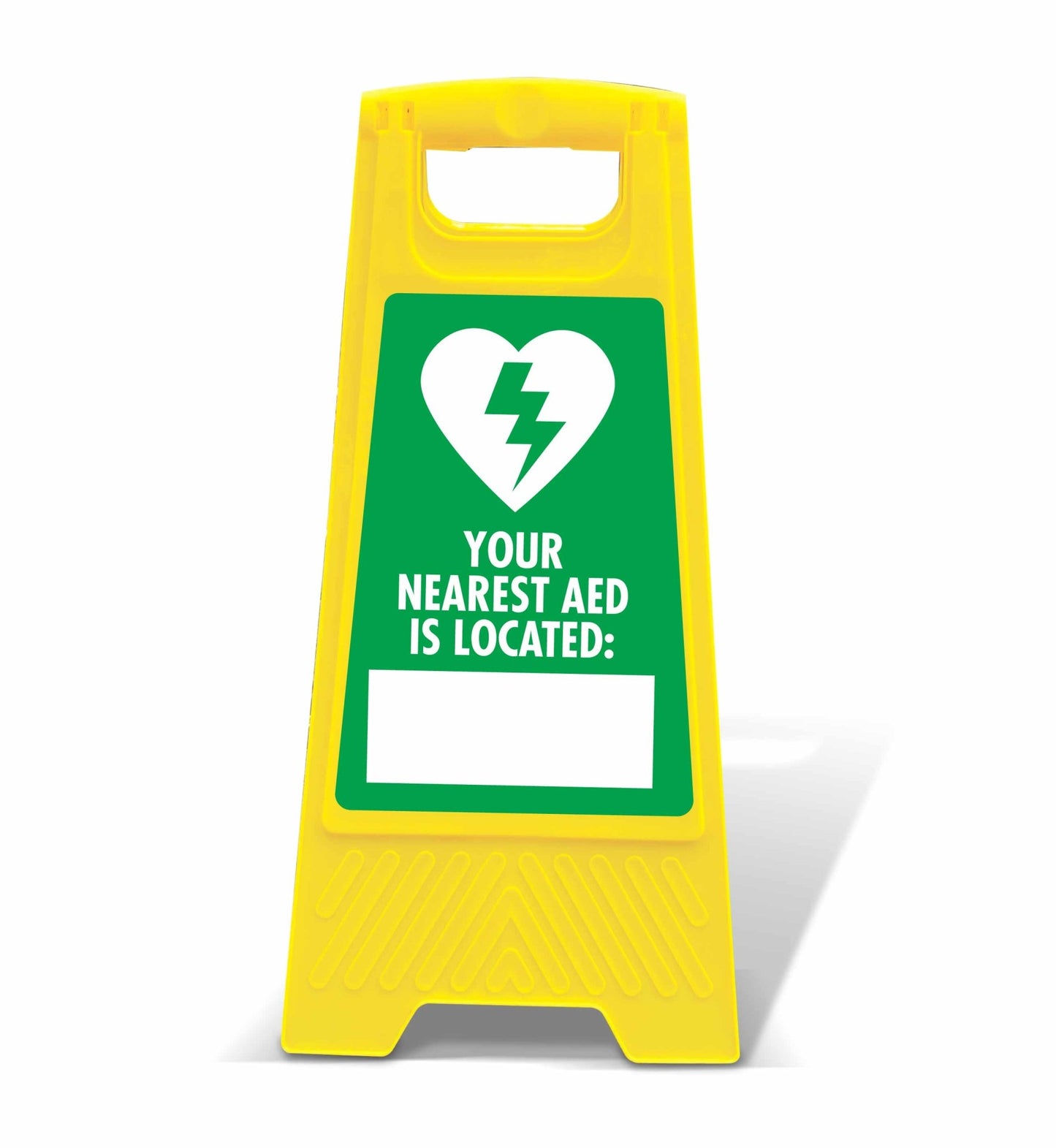 Yellow A - Frame - Your Nearest AED Is Located - New Signs