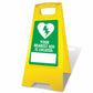 Yellow A - Frame - Your Nearest AED Is Located - New Signs