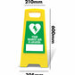 Yellow A - Frame - Your Nearest AED Is Located - New Signs