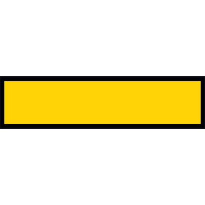Yellow Blank Long Skinny Multi Message Traffic Sign - New Signs