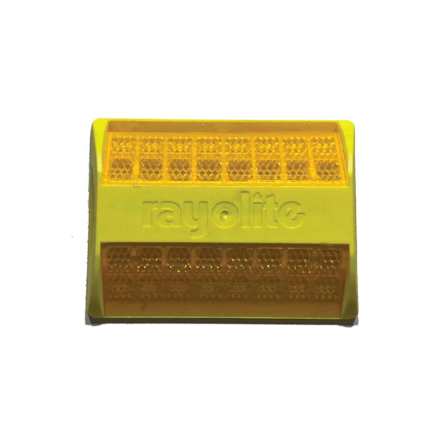 Yellow Raised Reflective 2 Way Pavement Marker RRPM - New Signs