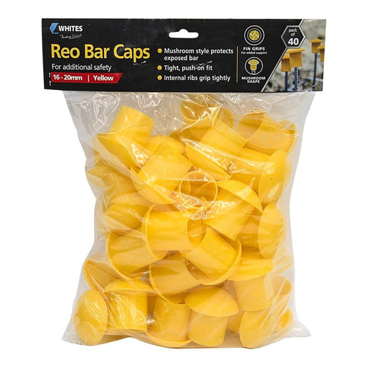 Yellow Reinforcing Bar Caps (40 Pack) - New Signs