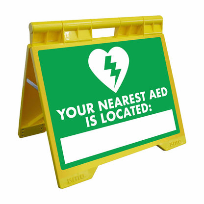 Your Nearest AED Is Located - Evarite A - Frame Sign - New Signs