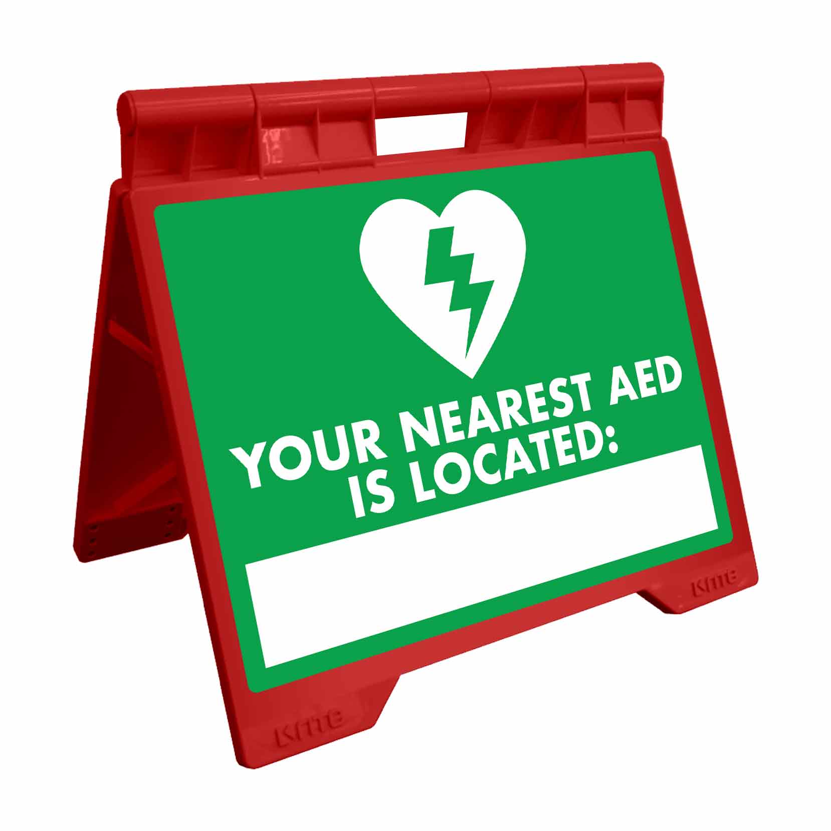 Your Nearest AED Is Located - Evarite A - Frame Sign - New Signs