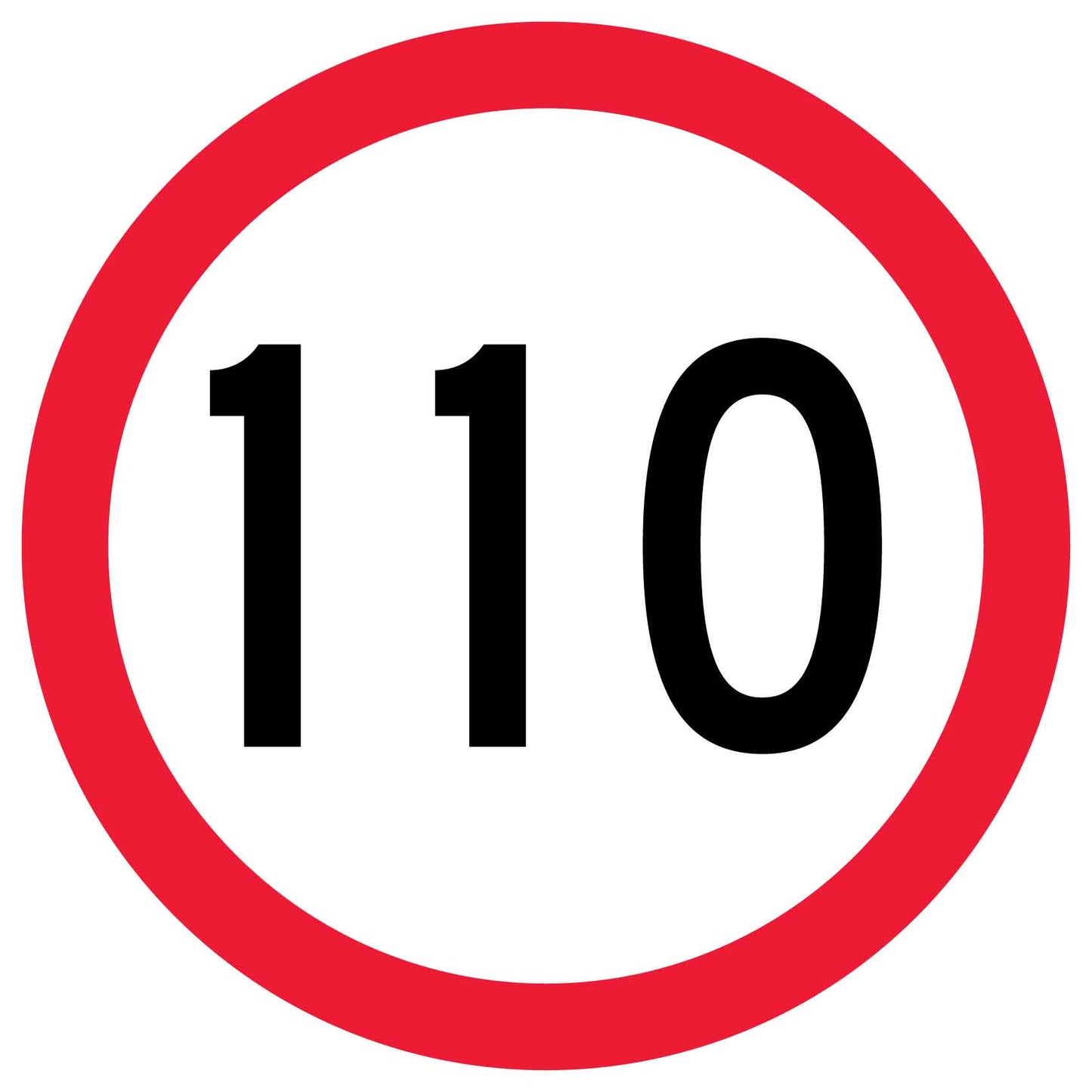 110km Multi Message Traffic Sign