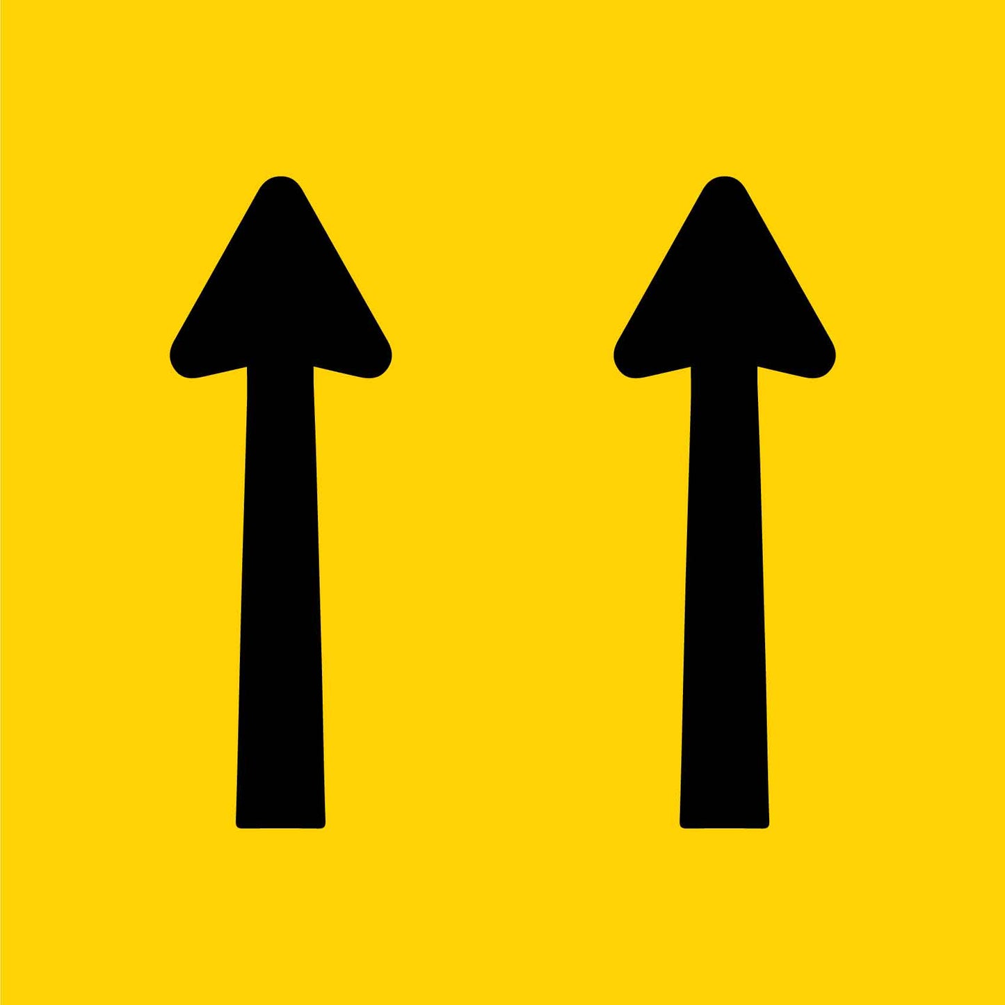 2 Straight Arrows Multi Message Traffic Sign - New Signs