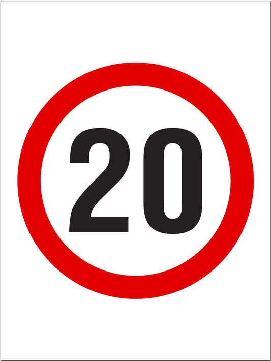20km Speed Sign