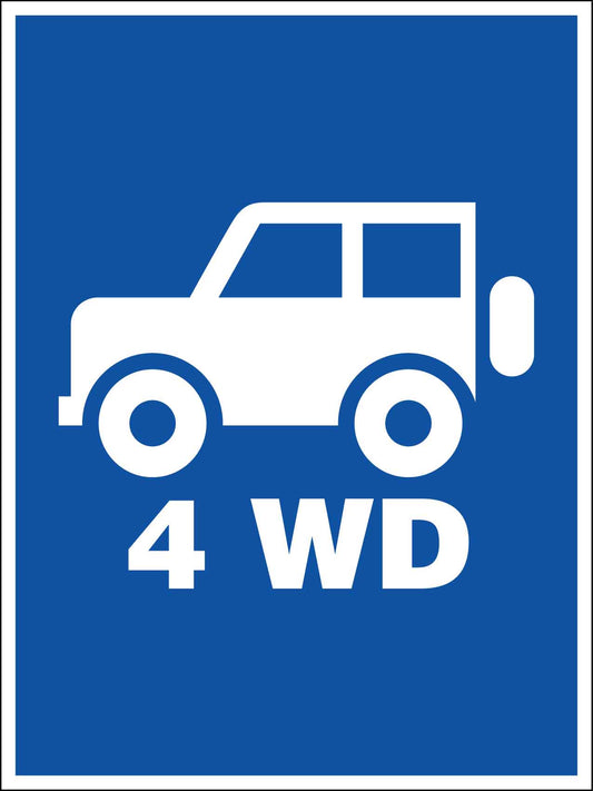 4WD Sign - New Signs