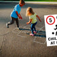 5km Speed Limit Children At Play Sign