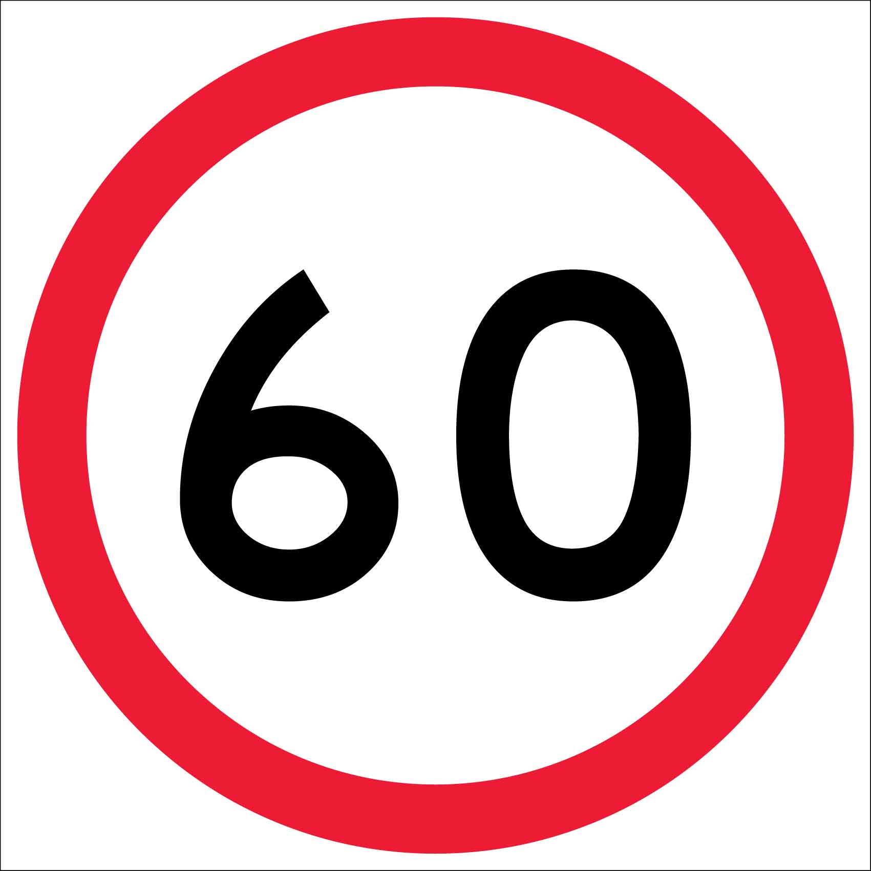 60km Multi Message Traffic Sign - New Signs