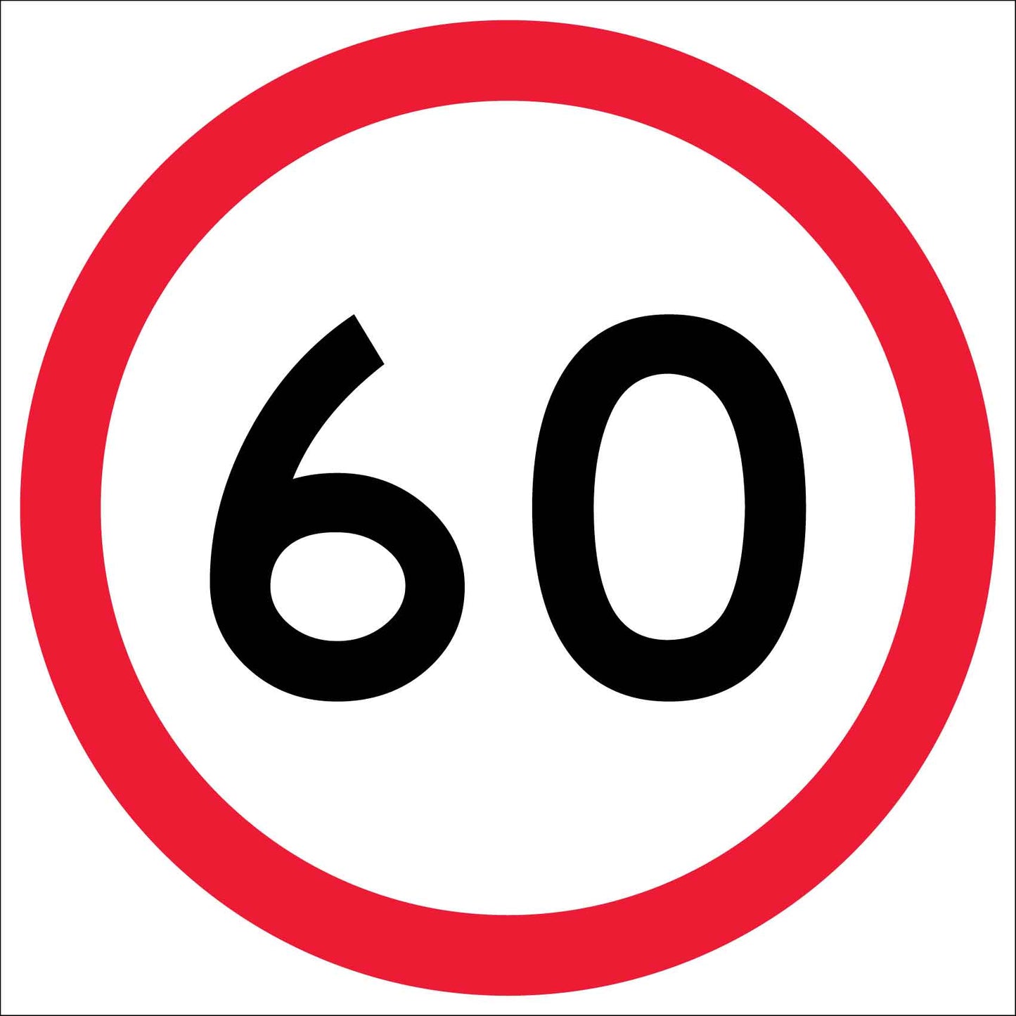 60km Multi Message Traffic Sign