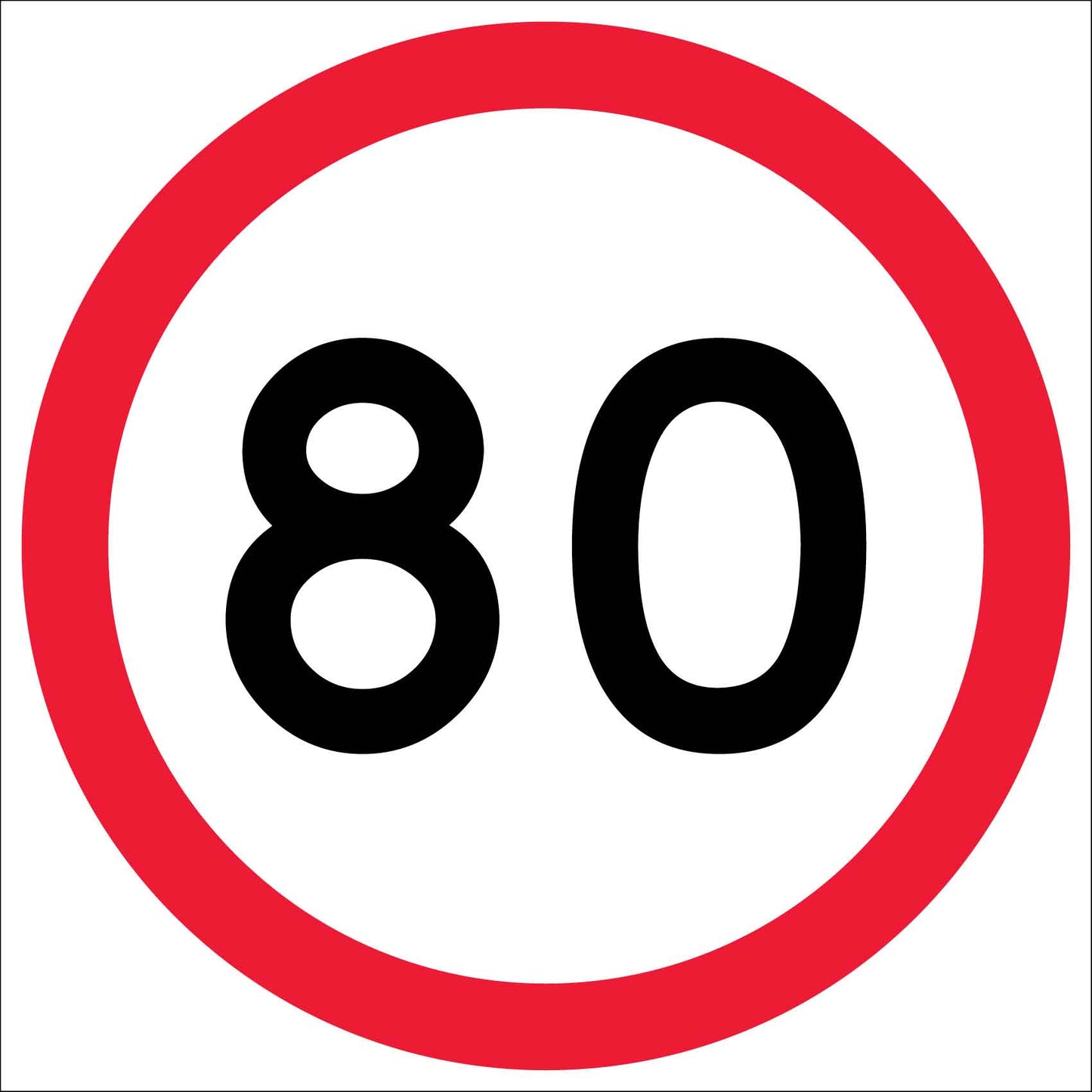 80km Multi Message Traffic Sign - New Signs
