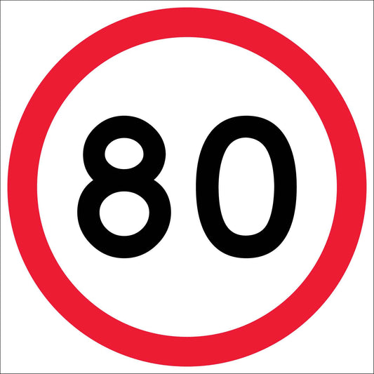 80km Multi Message Traffic Sign - New Signs