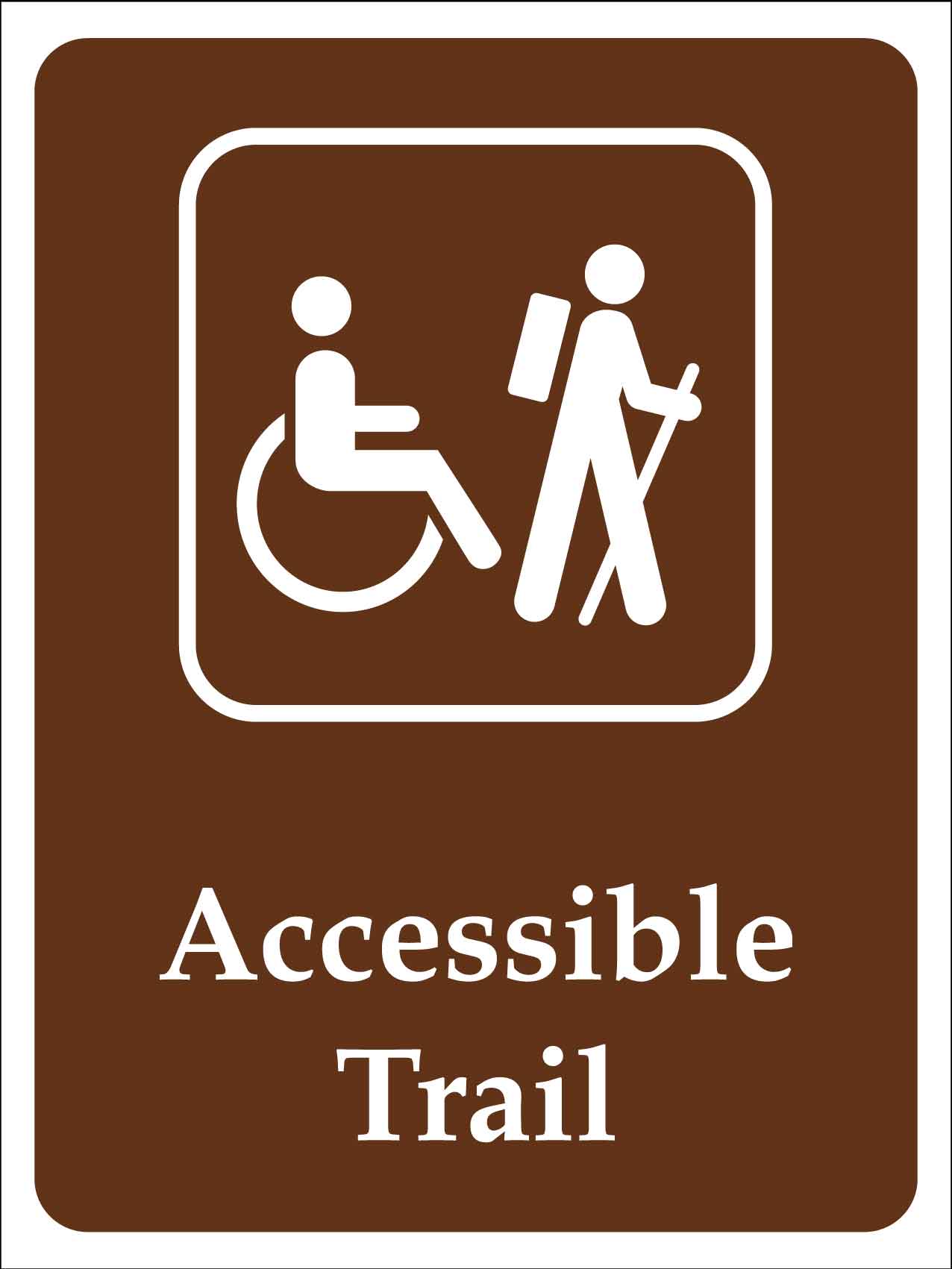 Accessible Trail Campground Sign