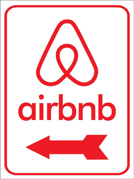 Airbnb (Left Arrow) Sign