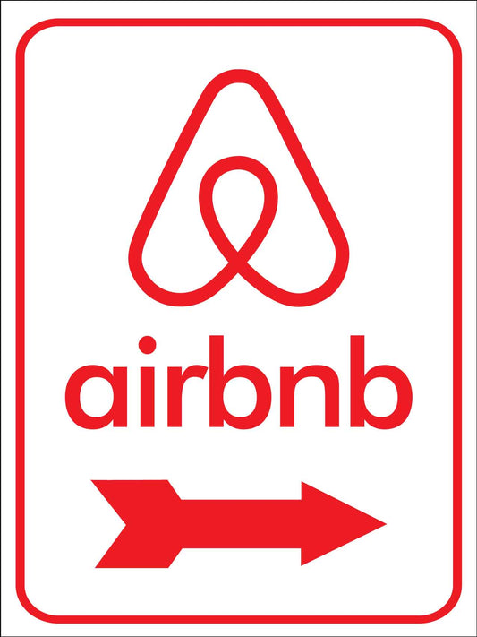 Airbnb (Right Arrow) Sign