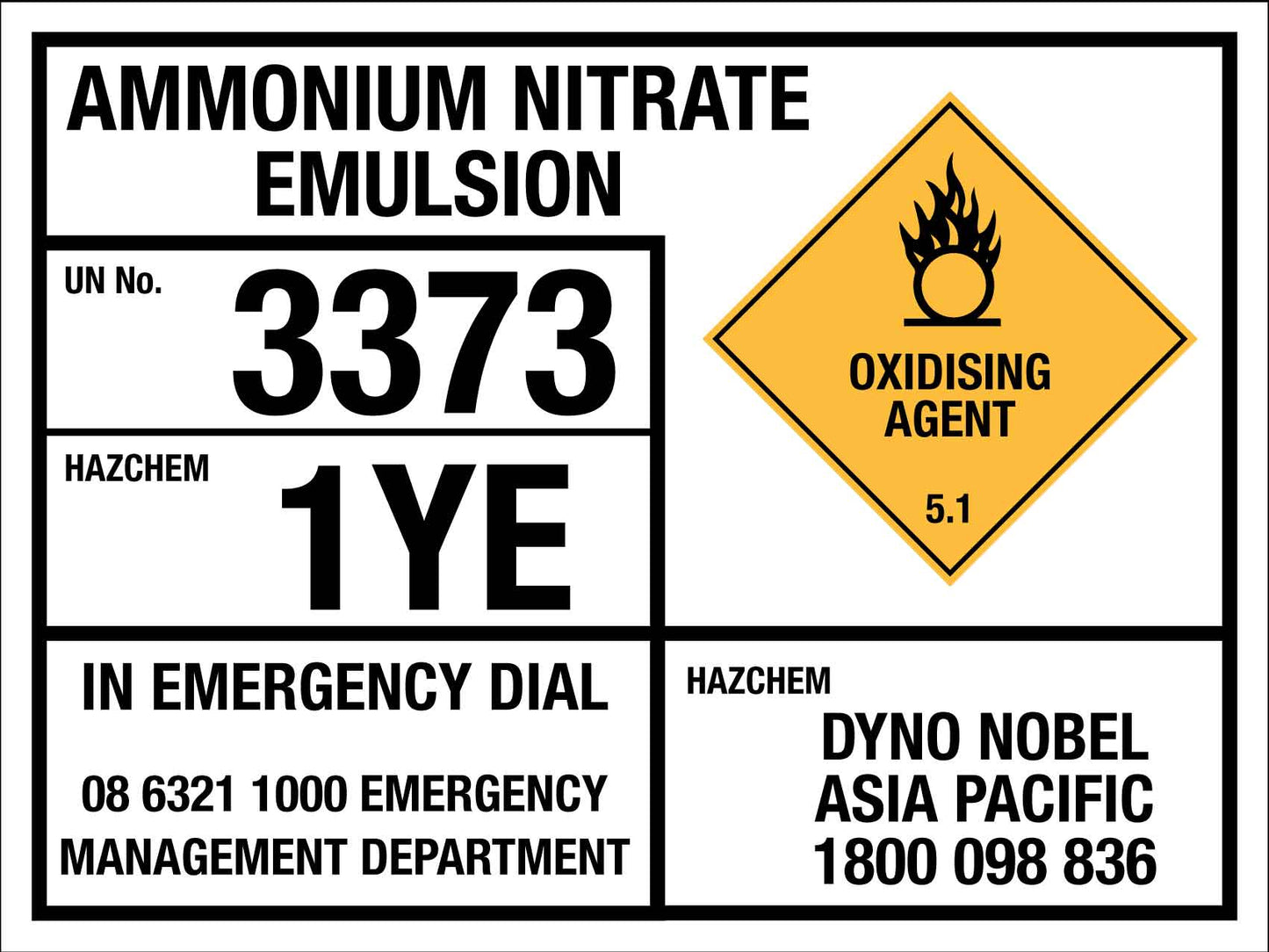 Emulsion Sign