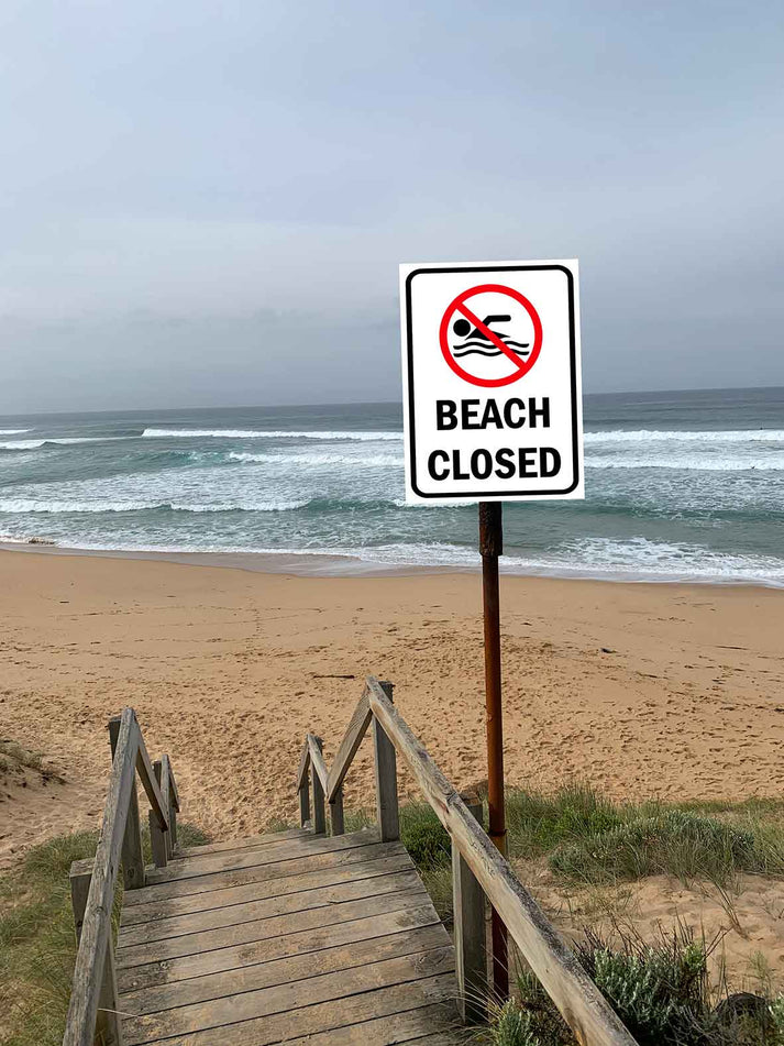 Beach Closed Sign – New Signs