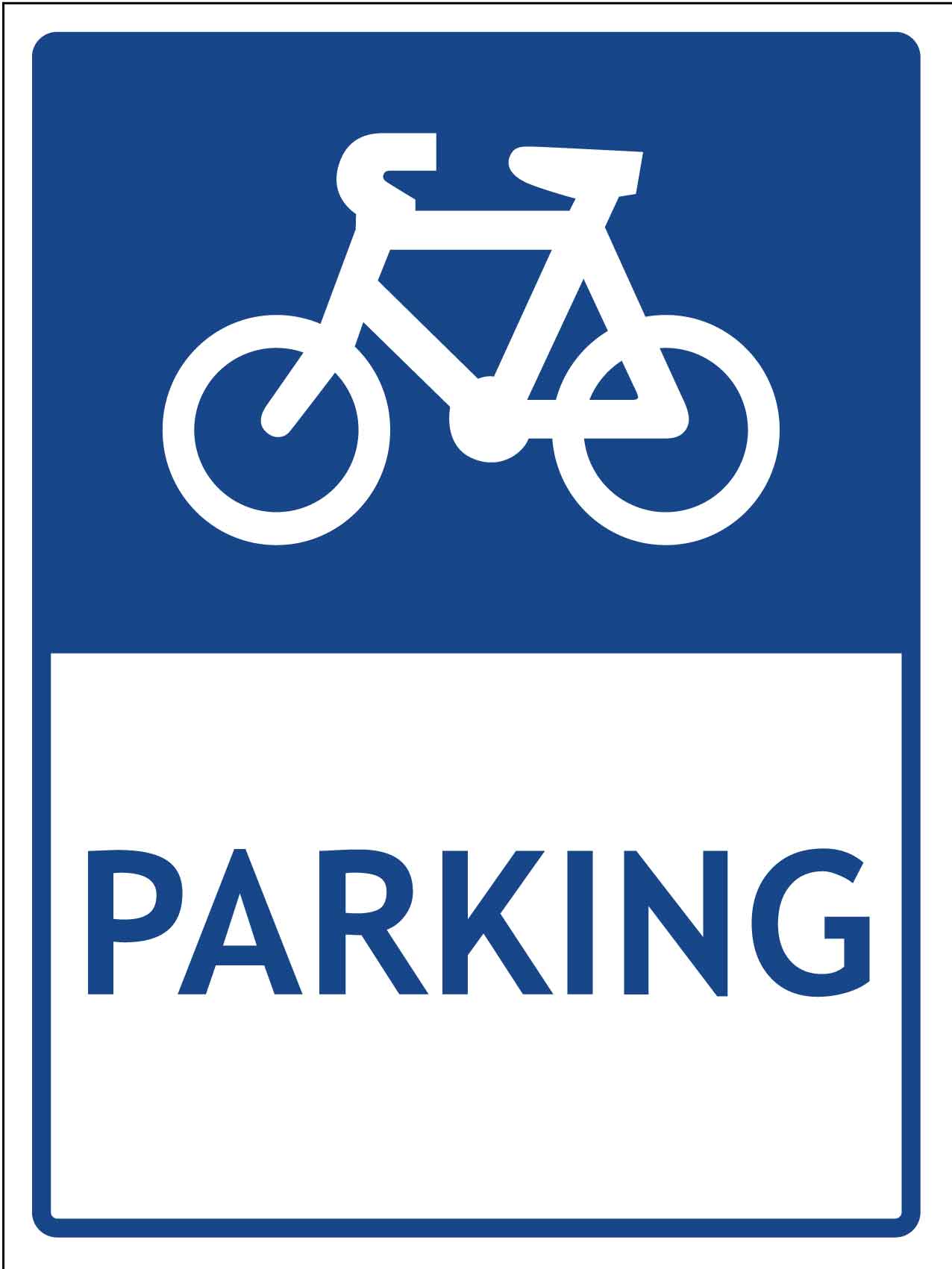 Bike Parking Symbol Sign