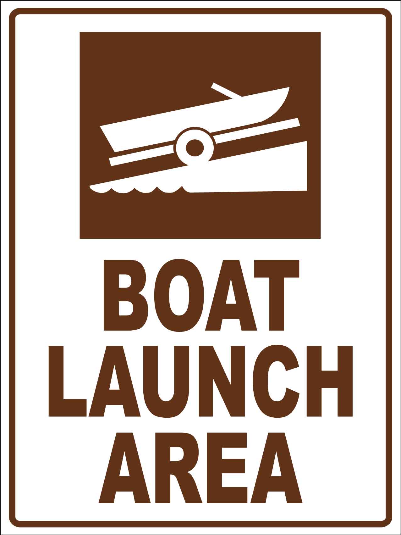 Boat Launch Area Sign