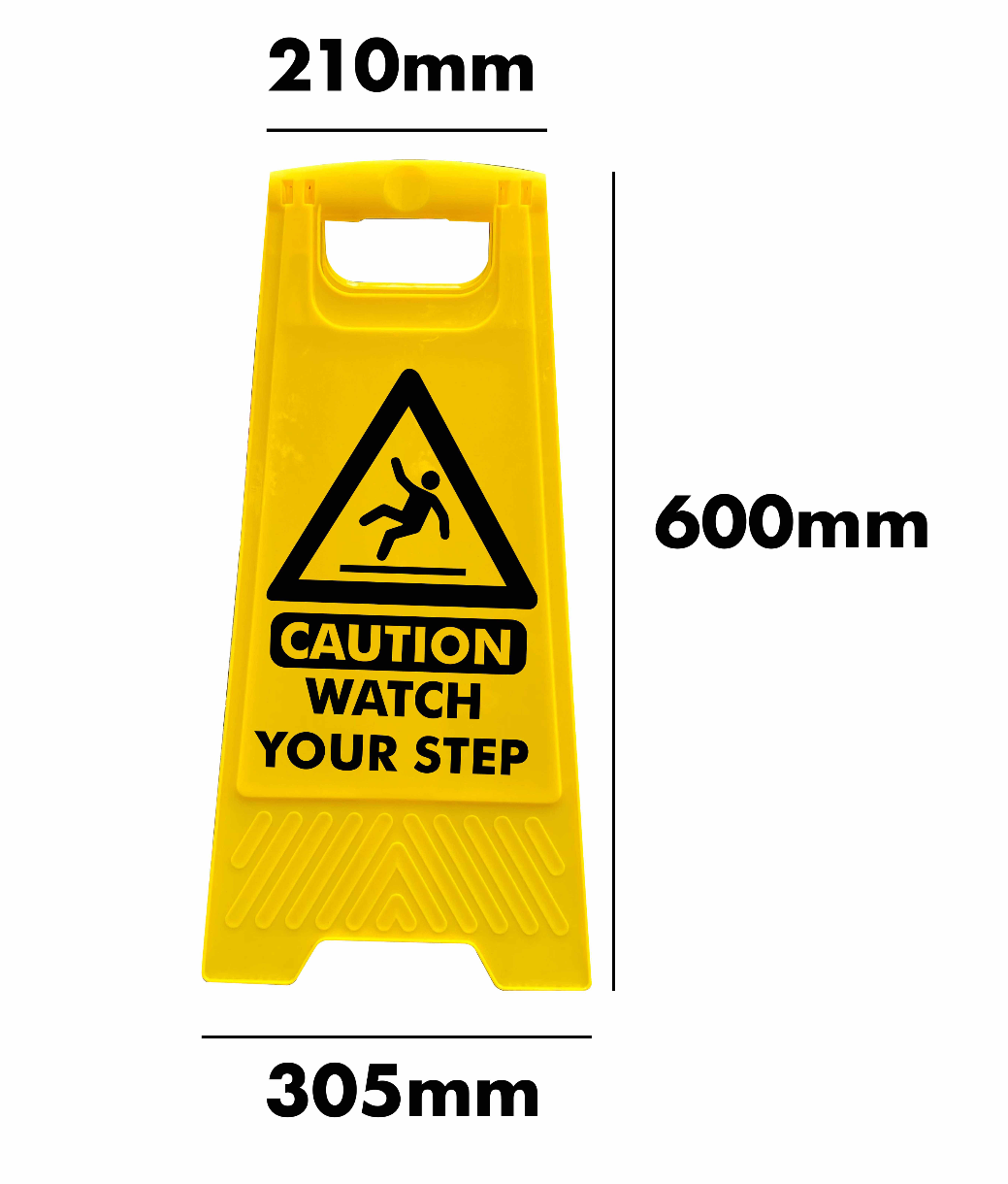 Yellow A-Frame - Caution Watch Your Step