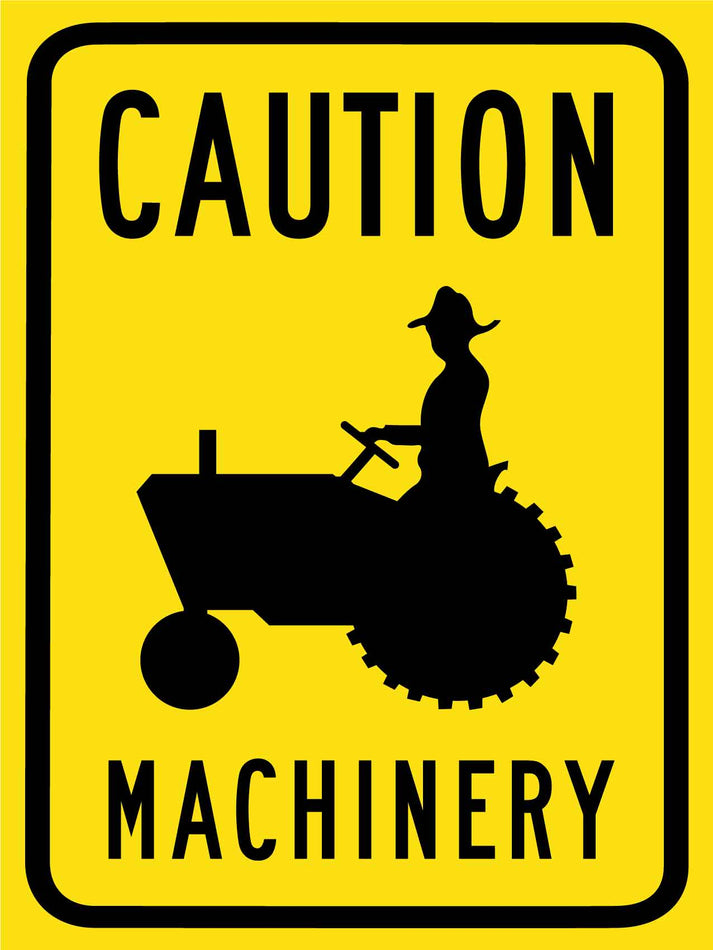 Caution Farm Machinery Symbol Sign – New Signs