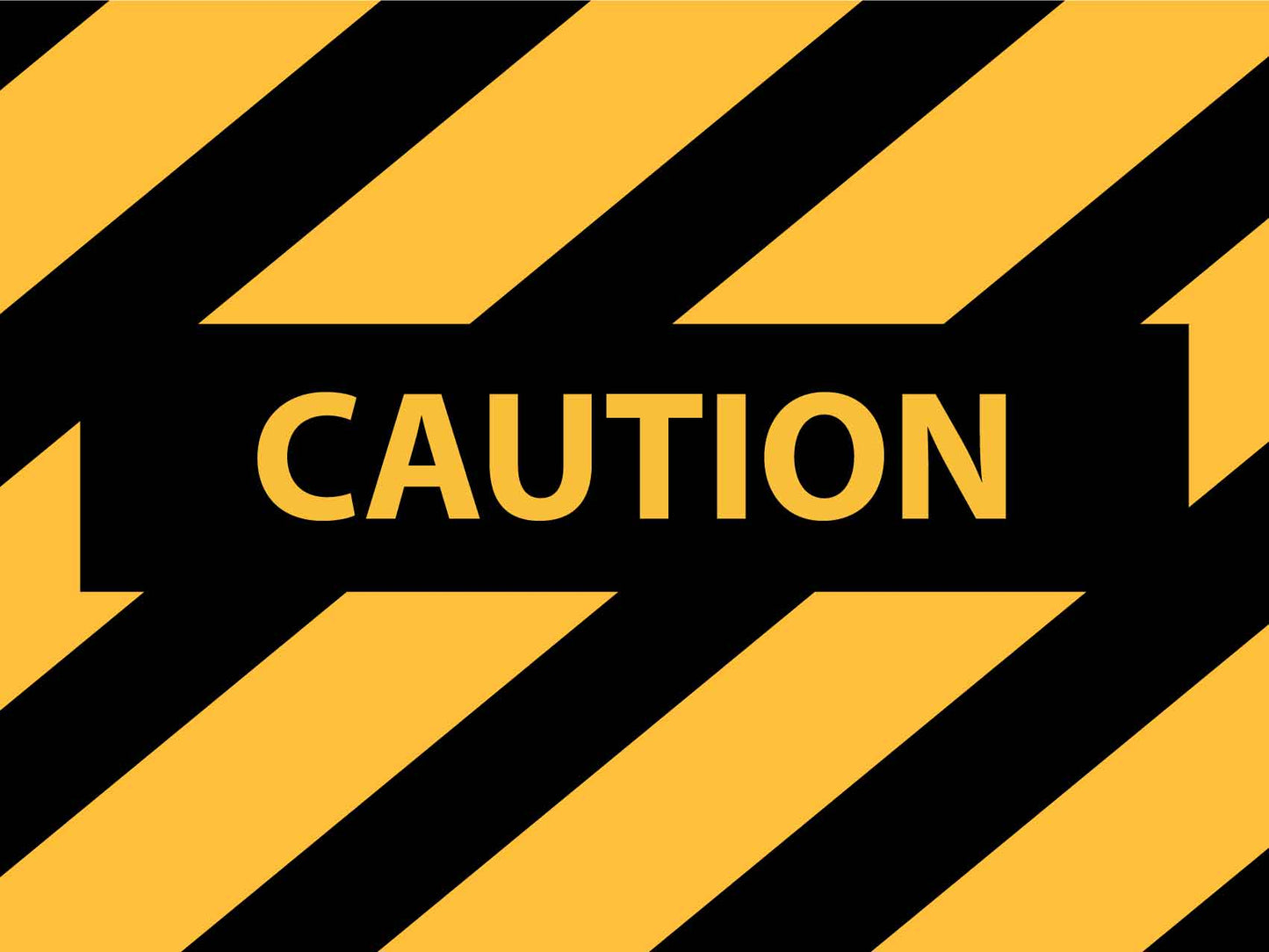 Caution Machinery Sign