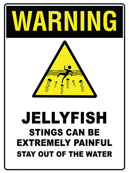 Caution Warning Jellyfish Sign