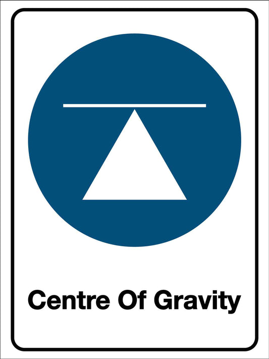 Centre of Gravity Sign