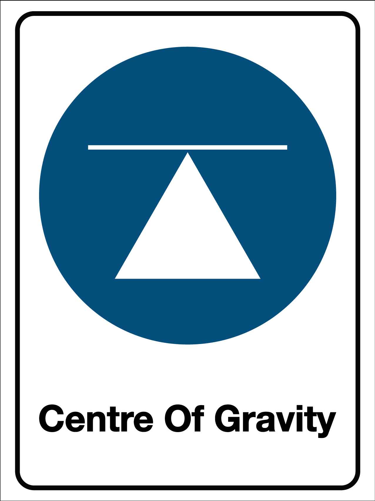 Centre of Gravity Sign