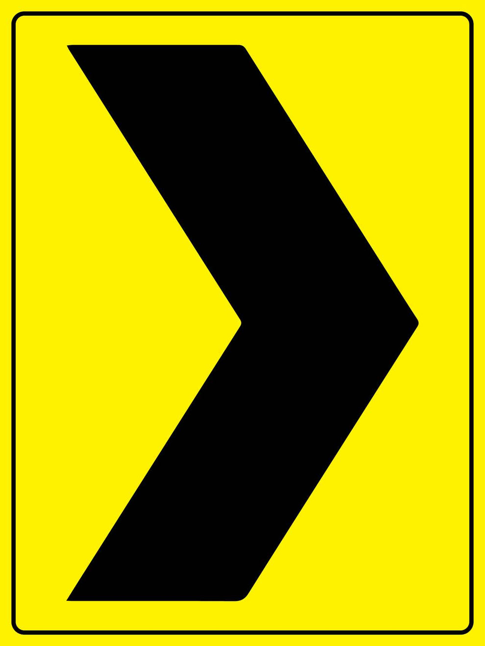 Chevron Right Sign – New Signs