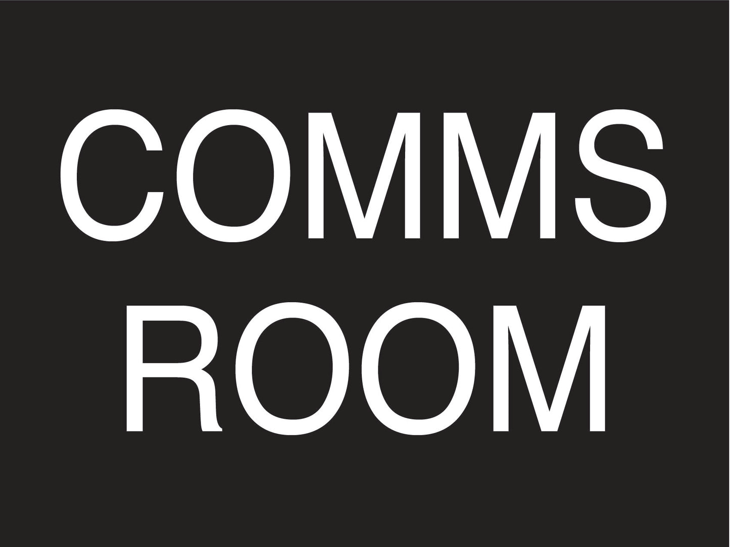 Comms Room Sign