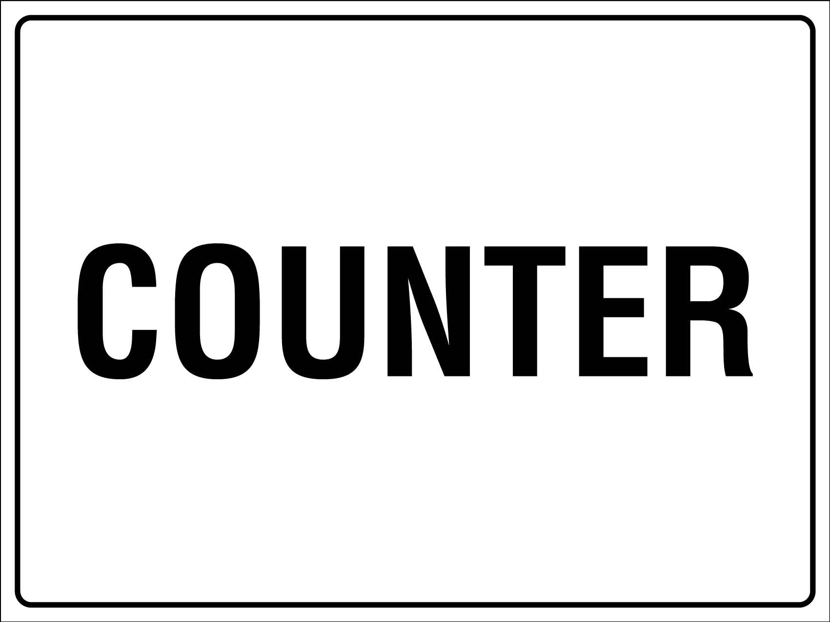 Counter Sign – New Signs