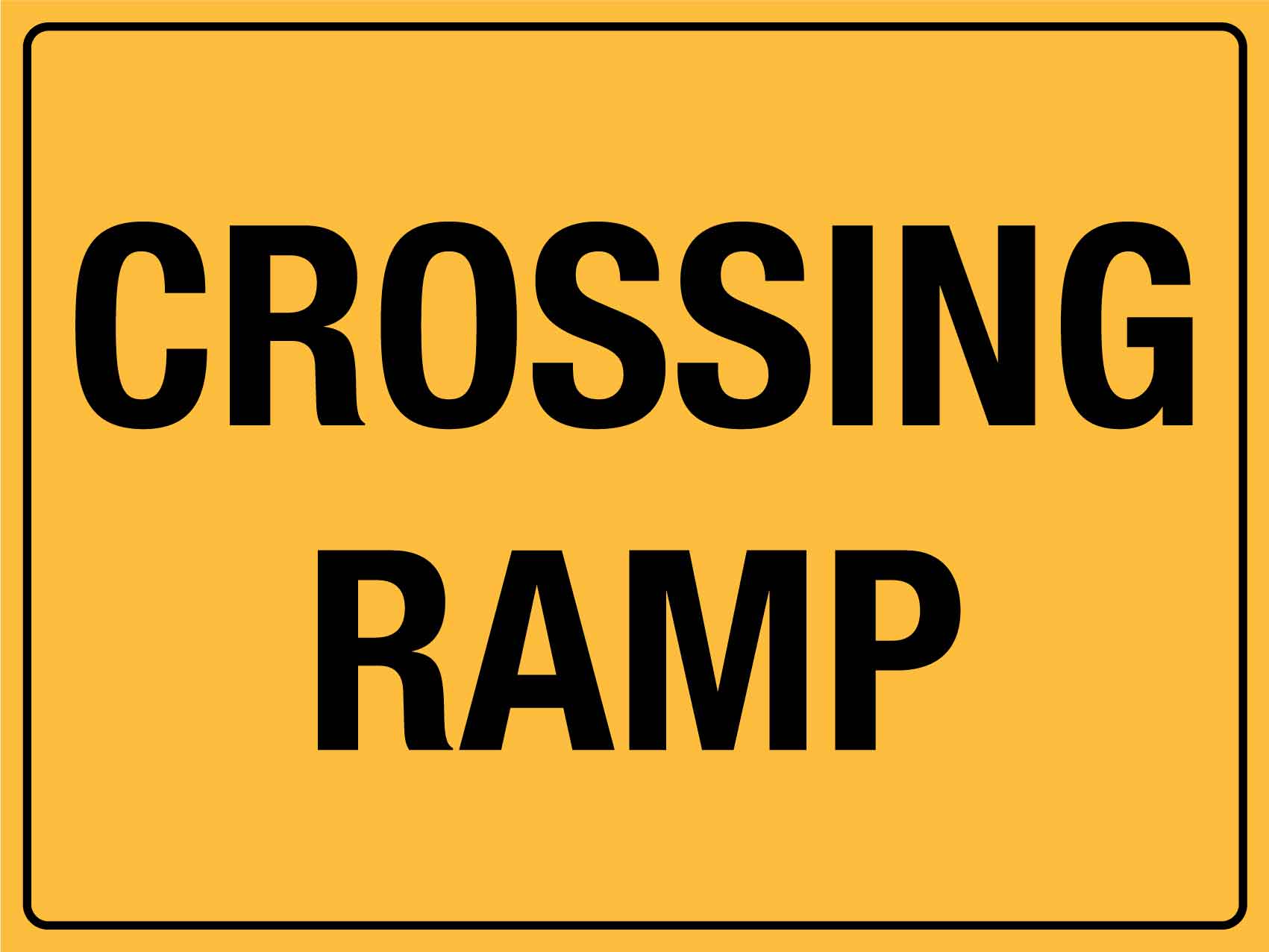 Crossing Ramp Sign – New Signs