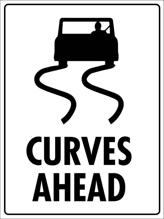 Curves Ahead Sign