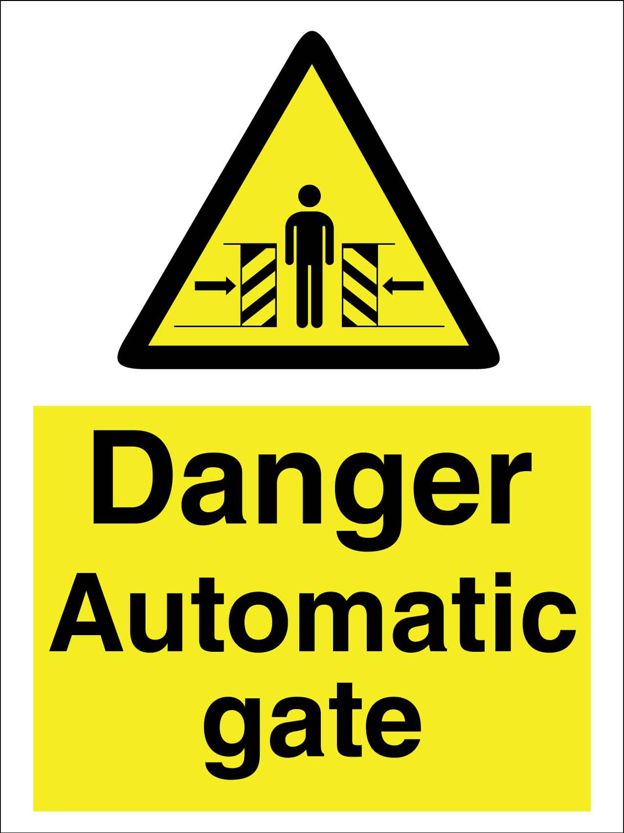 Danger Automatic Gate Sign