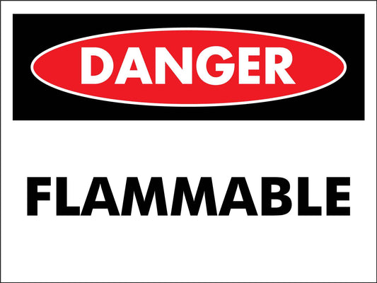 Danger Flammable Sign